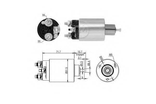 ERA 1865 Тягове реле, стартер