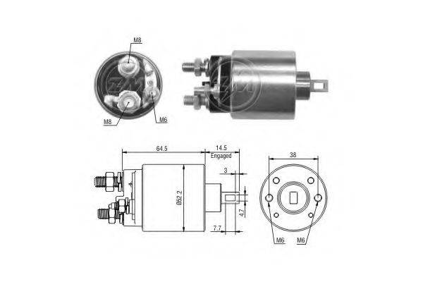 PRESTOLITE ELECTRIC 230890 Тягове реле, стартер