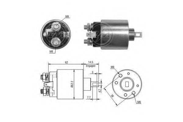 PRESTOLITE ELECTRIC 230800 Тягове реле, стартер