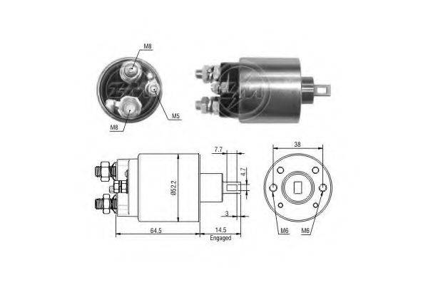 PRESTOLITE ELECTRIC 230690 Тягове реле, стартер