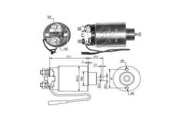 ERA 798 Тягове реле, стартер
