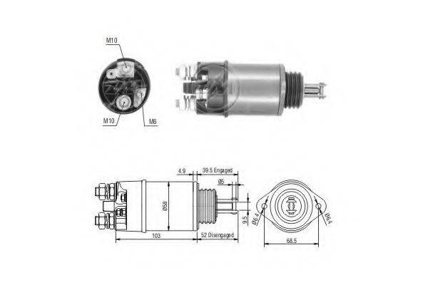 PRESTOLITE ELECTRIC 230306 Тягове реле, стартер
