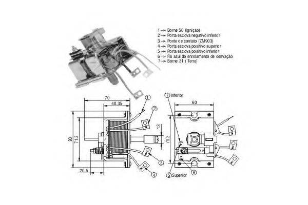 ERA 904 Тягове реле, стартер