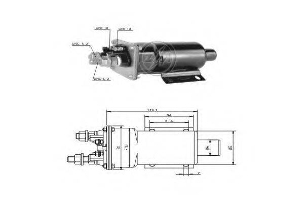 ERA 950 Тягове реле, стартер
