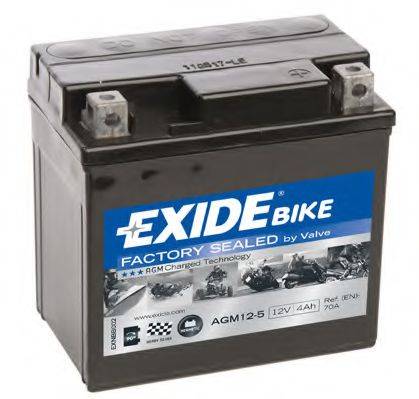 EXIDE AGM125 Стартерна акумуляторна батарея; Стартерна акумуляторна батарея
