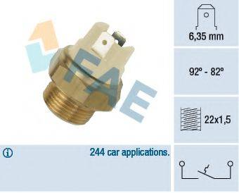 FAE 37020 Термивимикач, вентилятор радіатора