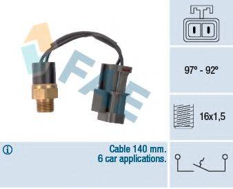 FAE 37750 Термивимикач, вентилятор радіатора