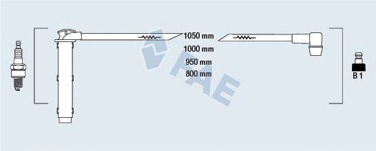 UNIPART GHT 286 Комплект дротів запалювання