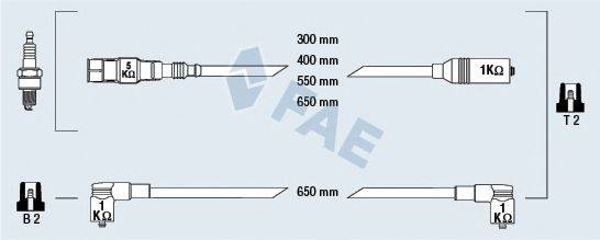 FAE 85865 Комплект дротів запалювання