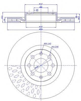 CAR BS 8500 гальмівний диск