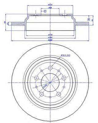 CAR MDC1995 гальмівний диск