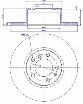 CAR BS 7526 гальмівний диск