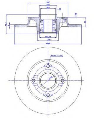 CAR MDC 2031 гальмівний диск