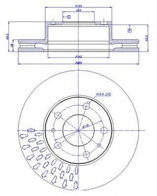 CAR BS 8667 гальмівний диск