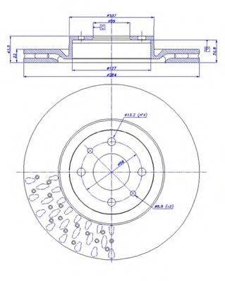 CAR BS 7974 гальмівний диск