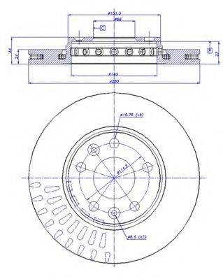 CAR REN183 гальмівний диск