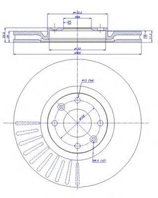 CAR MDC 2032 гальмівний диск