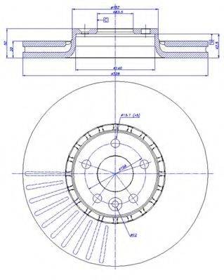 CAR BS 7273 гальмівний диск