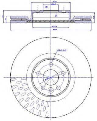 CAR MDC2035 гальмівний диск