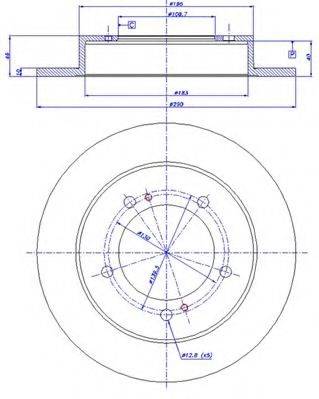CAR BS 6020 гальмівний диск