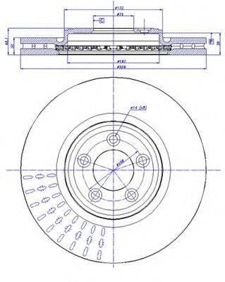 CAR MDC 1879 гальмівний диск