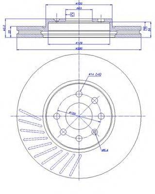 CAR MDC1703 гальмівний диск