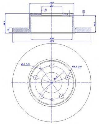 CAR BS 7582 гальмівний диск