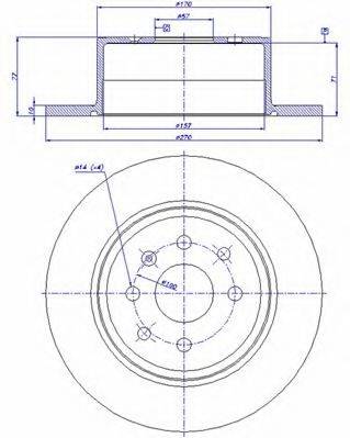 CAR DDF 329 гальмівний диск