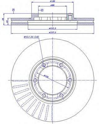 CAR DF421 гальмівний диск