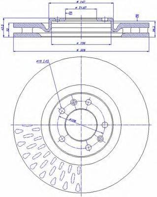 CAR 22013 гальмівний диск