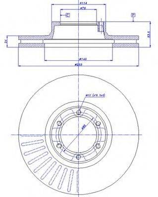 CAR BS 7831 гальмівний диск