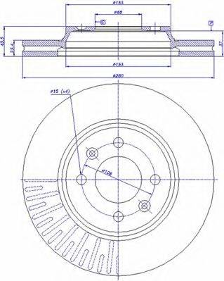 CAR BS 7944 гальмівний диск