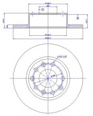 CAR BS 7450 гальмівний диск