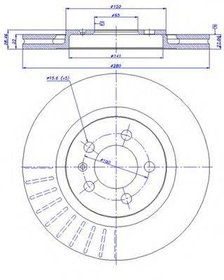 CAR DDF 332 гальмівний диск