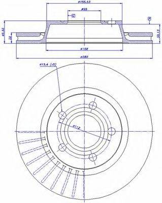 CAR BS 7920 гальмівний диск