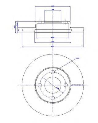 CAR DDF 193 гальмівний диск
