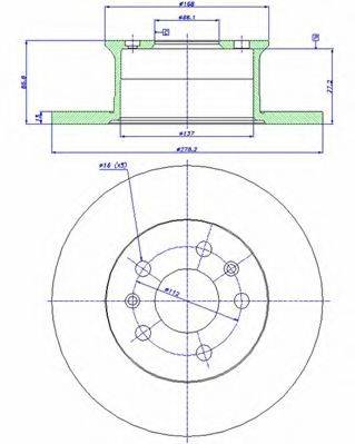 CAR DDF 033 гальмівний диск