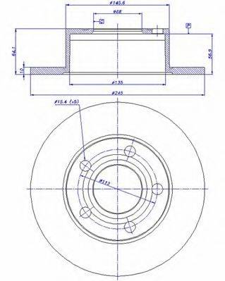 CAR DDF 321 гальмівний диск