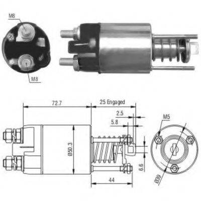 GHIBAUDI E4721 Тягове реле, стартер