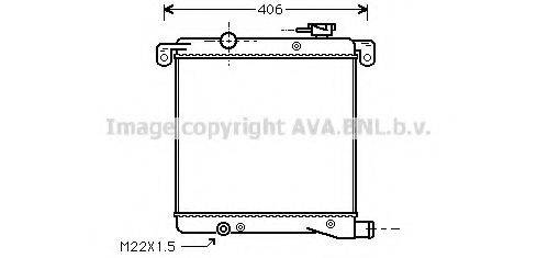 AVA QUALITY COOLING AB2001 Радіатор, охолодження двигуна