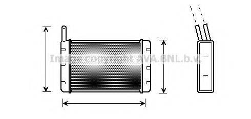AVA QUALITY COOLING AU6061 Теплообмінник, опалення салону