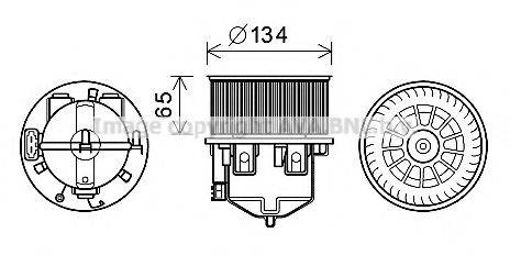 LAND ROVER LR002631 Електродвигун, вентиляція салону