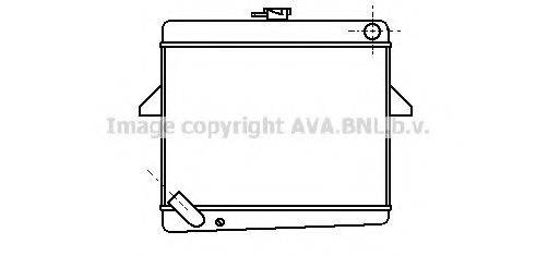 AVA QUALITY COOLING BD2004 Радіатор, охолодження двигуна
