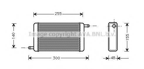 AVA QUALITY COOLING BD6007 Теплообмінник, опалення салону