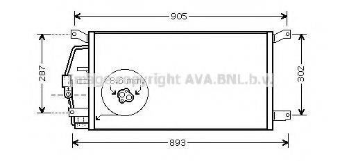 AVA QUALITY COOLING CT5031 Конденсатор, кондиціонер