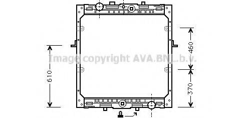 AVA QUALITY COOLING DF2012 Радіатор, охолодження двигуна