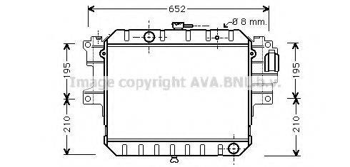 BLUE PRINT ADD69802 Радіатор, охолодження двигуна
