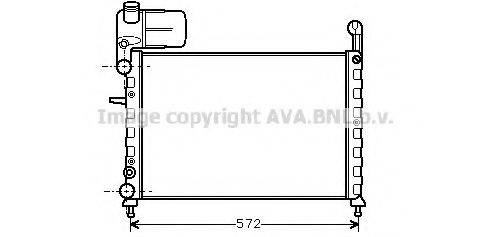 MAHLE ORIGINAL BM105 Радіатор, охолодження двигуна