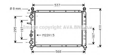MAHLE ORIGINAL BM106 Радіатор, охолодження двигуна