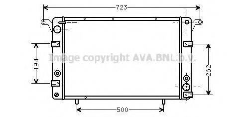 AVA QUALITY COOLING FT2164 Радіатор, охолодження двигуна